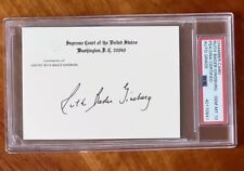 PSA 10 GEM MINT Ruth Bader Ginsburg Signed Supreme Court Chamber Card 🔥 picture
