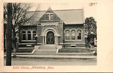 Postcard Public Library in Amesbury, Massachusetts~132824 picture