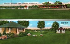 Rockford IL Sinnissippi Golf Links Ingersoll Memorial Park Multiview Postcard picture