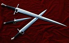 Tolkien's world ANTQUE DESING BLOOD GROOVED DAGGER SWORD LOT OF 3 picture
