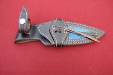 Decorative open top Leather knife sheath artificial snake skin (Sheath only)  picture