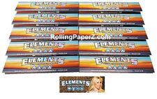 10 Packs ELEMENTS KING SIZE SLIM Thin Rice Cigarette Rolling Papers 32 Per Pack picture