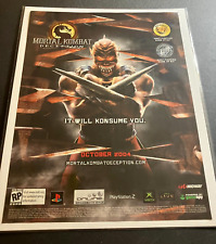 Mortal Kombat: Deception - Vintage 2004 Gaming Print Ad / Poster / Wall Art picture