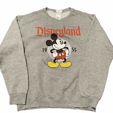 Disney Parks Disneyland 1955 Mickey MousePullover Sweatshirt  Gray Medium picture