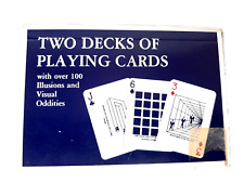 Double Deck of Playing Cards w/ Over 100 Illusions & Visual Oddities + Pamphlets picture