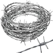Real Barbed Wire 25ft 18 Gauge - Great for Crafts Fences and Critter Deterrent picture