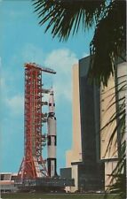 John F Kennedy Space Center Apollo Saturn V Facilities Florida Postcard picture