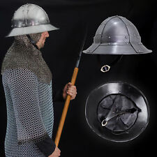 16 Gauge Medieval Italian Kettle Helmet Battle Ready medieval Helmet Crusader picture