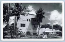 1948 MIAMI FL THE GARDEN RESTAURANT ALPINE COCKTAIL LOUNGE MARIA FREYER POSTCARD picture