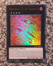 Yugioh AGOV-EN043 Infernal Flame Banshee 1st Edition Ultra Rare MINT picture