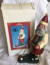 Kurt Adler Golf Santa Paul Bolinger Clubs Signed Box Holiday Christmas picture
