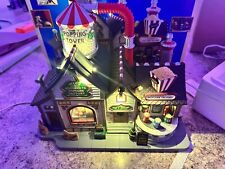 LEMAX BELL'S GOURMET POPCORN FACTORY~LIGHTS MOTION SOUNDS~ CHRISTMAS VILLAGE picture