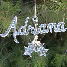 Personalized Hand Blown Glass Christmas Tree Ornament picture