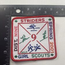 2001 Girl Scouts Dist. 9 Striders Patch (Snow Ski Run & More) 20WB picture