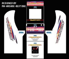 Arcade1Up Blast City Side Art Arcade Cabinet Kit Artwork Graphics Decals Print picture