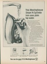 1965 Westinghouse Steam N Sprinkle Iron Faucet Sink Tap Water Vtg Print Ad GH2 picture
