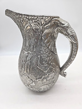 Arthur Court Elephant Handle Water Pitcher 1979 Collectible Rare 10