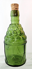 Vintage 1930s McGIVERS AMERICAN ARMY BITTERS Bottle Green w/ Cork Window Catcher picture