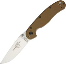 Ontario Rat II Knife Coyote Brown Nylon Handle D2 Plain Drop Point 8828CB picture