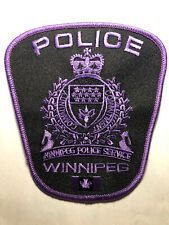 RARE ~ Winnipeg Police Domestic Violence Victim Patch ~ Purple picture