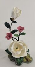 Vintage Handmade Lenox Floral Magnolia Bone China Sculpture 7