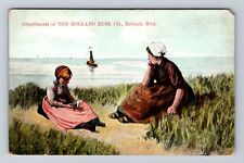 Holland MI-Michigan, Holland Rusk Co, Advertising, Antique Vintage Postcard picture