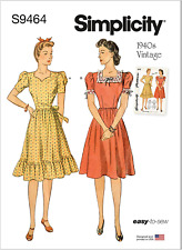 Misses' Vintage Dress Sewing Pattern Kit, Code S9464, Sizes 16-18-20-22-24, Mult picture