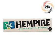 25x Packs Hempire King Size Rolling Papers | 33 Papers Each | + 2 Rolling Tubes picture