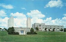 Parade Ground View of Memorial Court & Library VPI (Virginia Tech) Posted 1963 picture