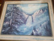 Linda WACASTER Vintage Waterfalls Framed Art picture