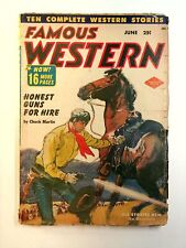 Famous Western Pulp Jun 1952 Vol. 13 #3 GD/VG 3.0 Low Grade picture