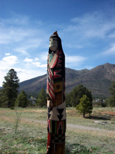 Hopi Kachina Doll - The Hano Mana Kachina by Martin Dallas - 32 Inches Tall picture