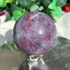 Natural Purple Unicorn Stone Crystal Sphere Reiki Ddecor Stones Healing picture