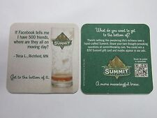 Beer Coaster: SUMMIT Brewing Co ~ Where's My 500 Facebook Friends on Moving Day? picture