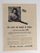vintage 1950 US Life magazine PRINT AD next weeks insight picture