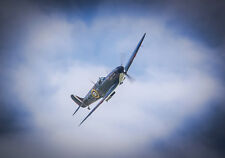 Supermarine Spitfire BBMF in clouds canvas print various sizes free delivery  picture