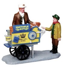 Lemax PRETZEL KING FOOD CART Holiday Village  Carnival Accent picture