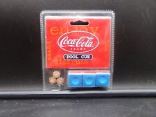 Coca-Cola Coke Pool Cue Chalk & Tips- RARE picture