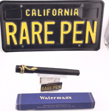Vintage WATERMAN 46 SAFETY BCHR Fountain Pen SNAKE CLIP  #6 14K STUB nib Boxed picture