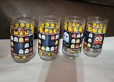 Set Of 4 VTG 1980 Pac Man Glasses Bally Midway MFG Co.  16 Oz picture