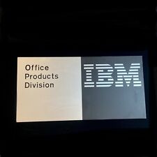 Super Rare 80s IBM Office Products Division Orig. Wall Mount Metal Sign 36”X 18” picture