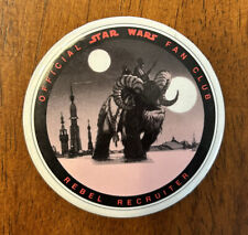 Rare 1978 Star Wars Fan Club Rebel Recruiter 2.5” Pin Badge Button picture