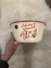 NEW Hallmark Channel Let's Stay In And Watch Hallmark Channel Popcorn Bowl 2022 picture