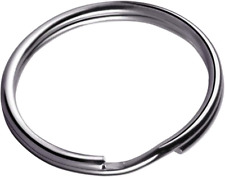 100PCS Key Rings 1 Inch, Key Rings Metal Keychain Rings Split Keyrings Flat Ring picture