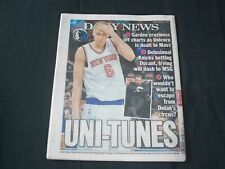2019 FEBRUARY 1 NEW YORK DAILY NEWS - KRISTAPS PORZINGIS TRADED TO DALLAS picture
