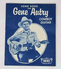 Vintage Gene Autry Song Book, Cowboy Guitar, Emenee Musical Toys picture