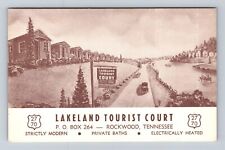 Rockwood TN-Tennessee, Lakeland Tourist Court, Advertisement, Vintage Postcard picture