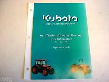 Kubota 1998 60-100 HP MSRP and Dealer Price List picture