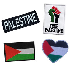 Palestine National flag Iron On patch Embroidered Sew On Free Palestine badges picture