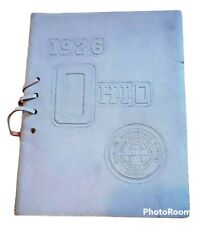 1926 Ohio University leather bound commencement book OOAK picture